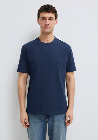 Printed Navy T-Shirt