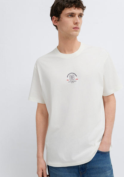 Mavi Resort Printed Ecru T-Shirt