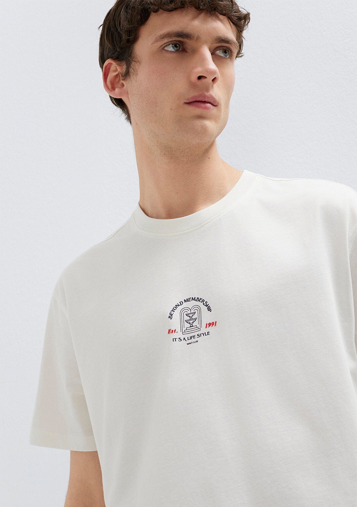 Mavi Resort Printed Ecru T-Shirt