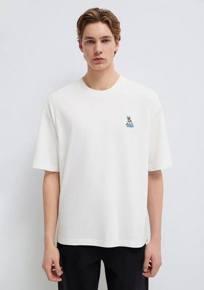 Mavi Logo Printed Ecru T-Shirt