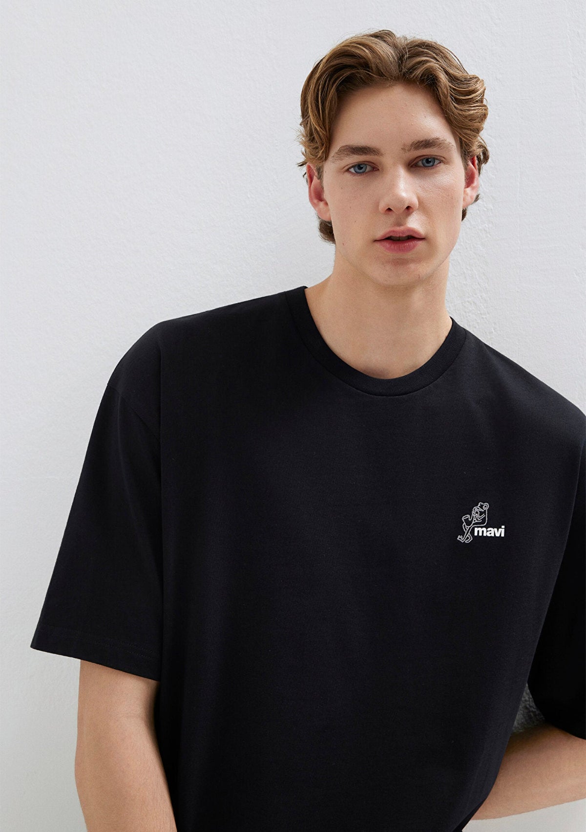 Mavi Logo Printed Black T-Shirt