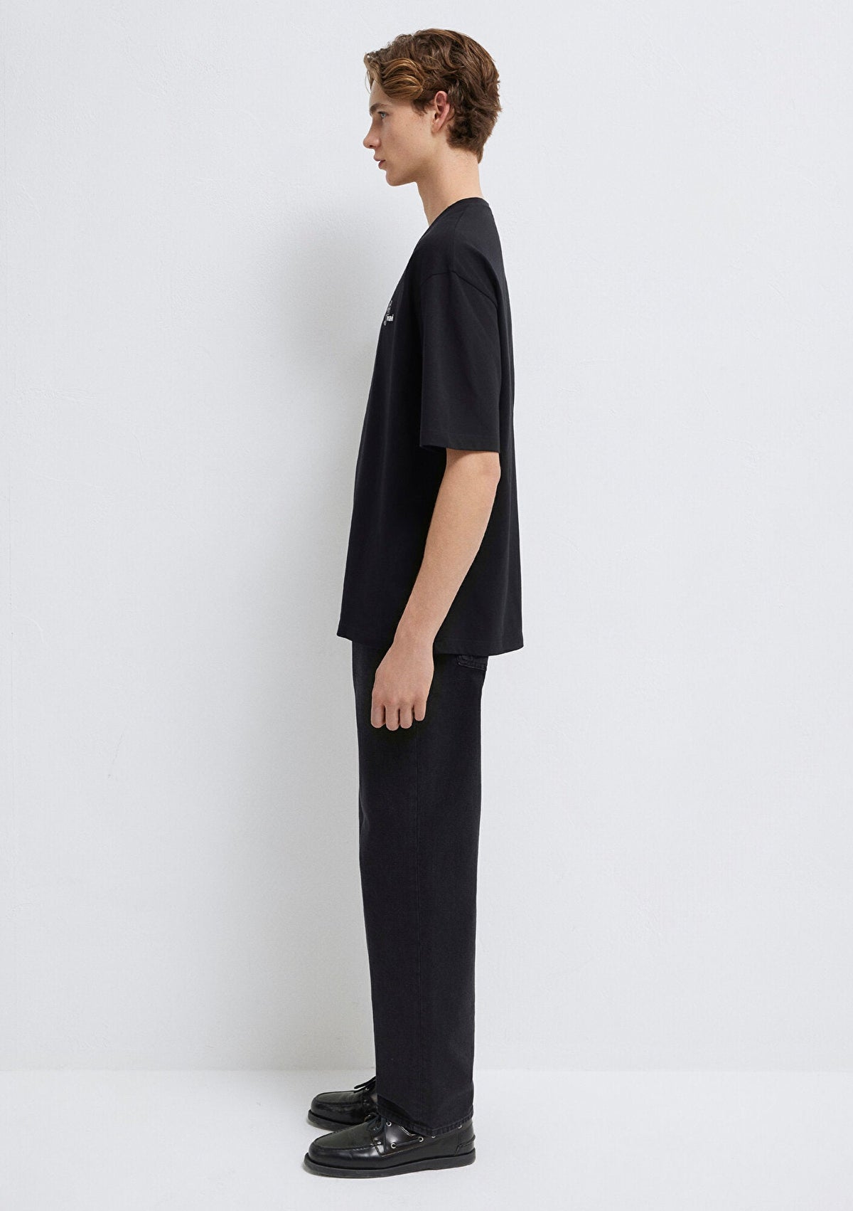 Mavi Logo Printed Black T-Shirt