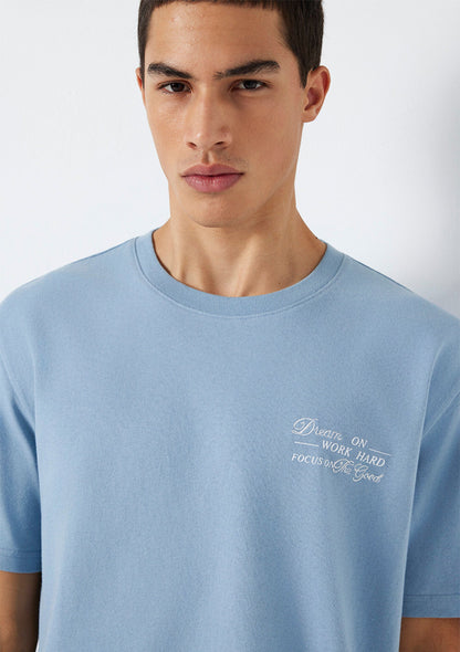 Printed Blue T-Shirt