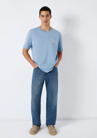 Printed Blue T-Shirt