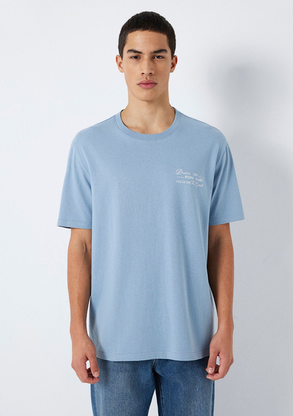 Printed Blue T-Shirt