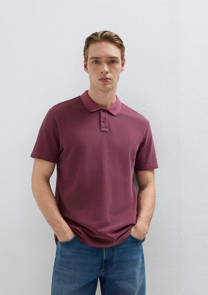 Burgundy Polo T-Shirt