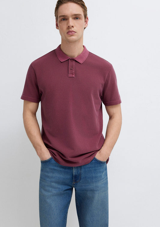 Burgundy Polo T-Shirt
