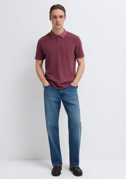 Burgundy Polo T-Shirt