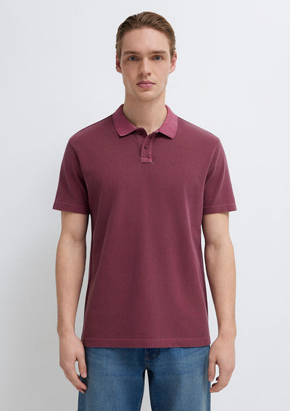 Burgundy Polo T-Shirt
