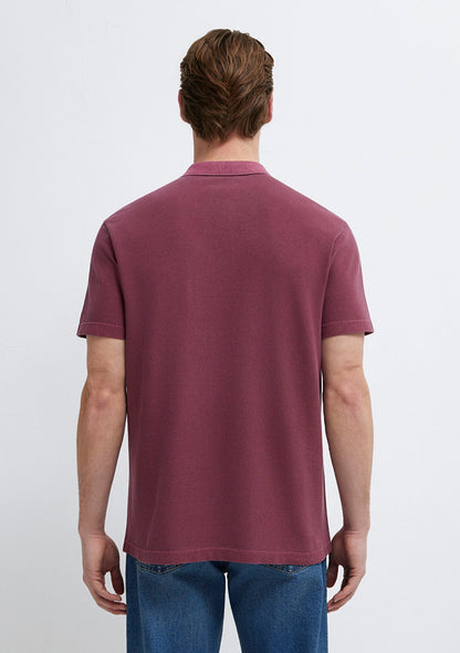 Burgundy Polo T-Shirt