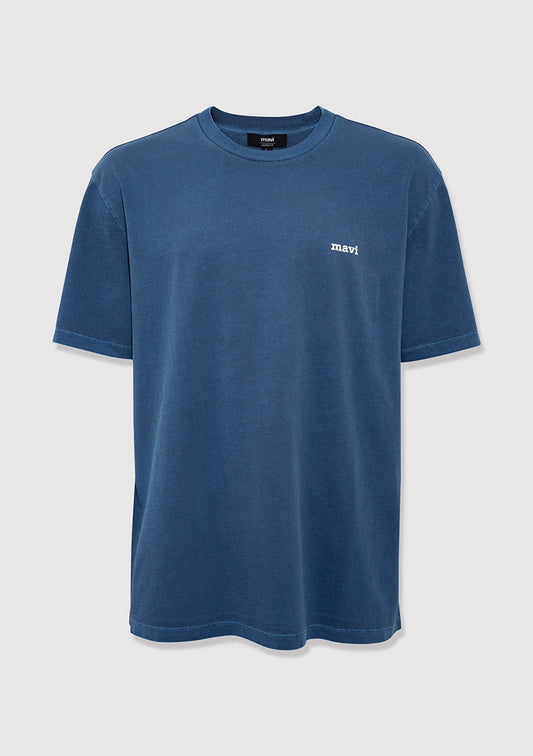 Mavi Logo Printed Navy T-Shirt