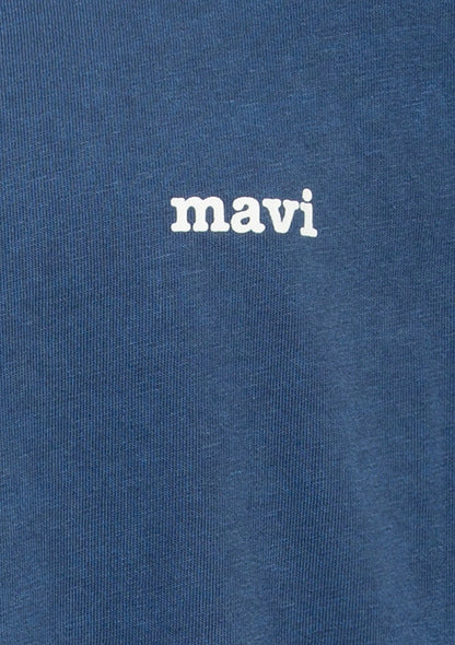 Mavi Logo Printed Navy T-Shirt