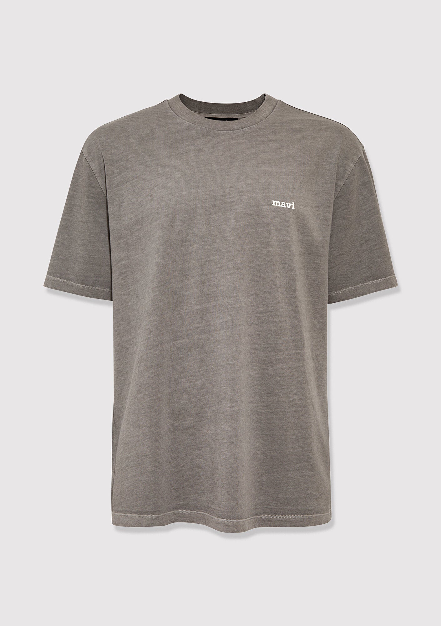 Mavi Logo Printed Grey T-Shirt