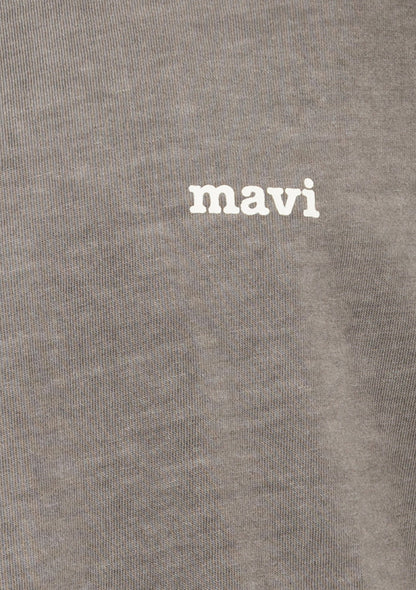Mavi Logo Printed Grey T-Shirt