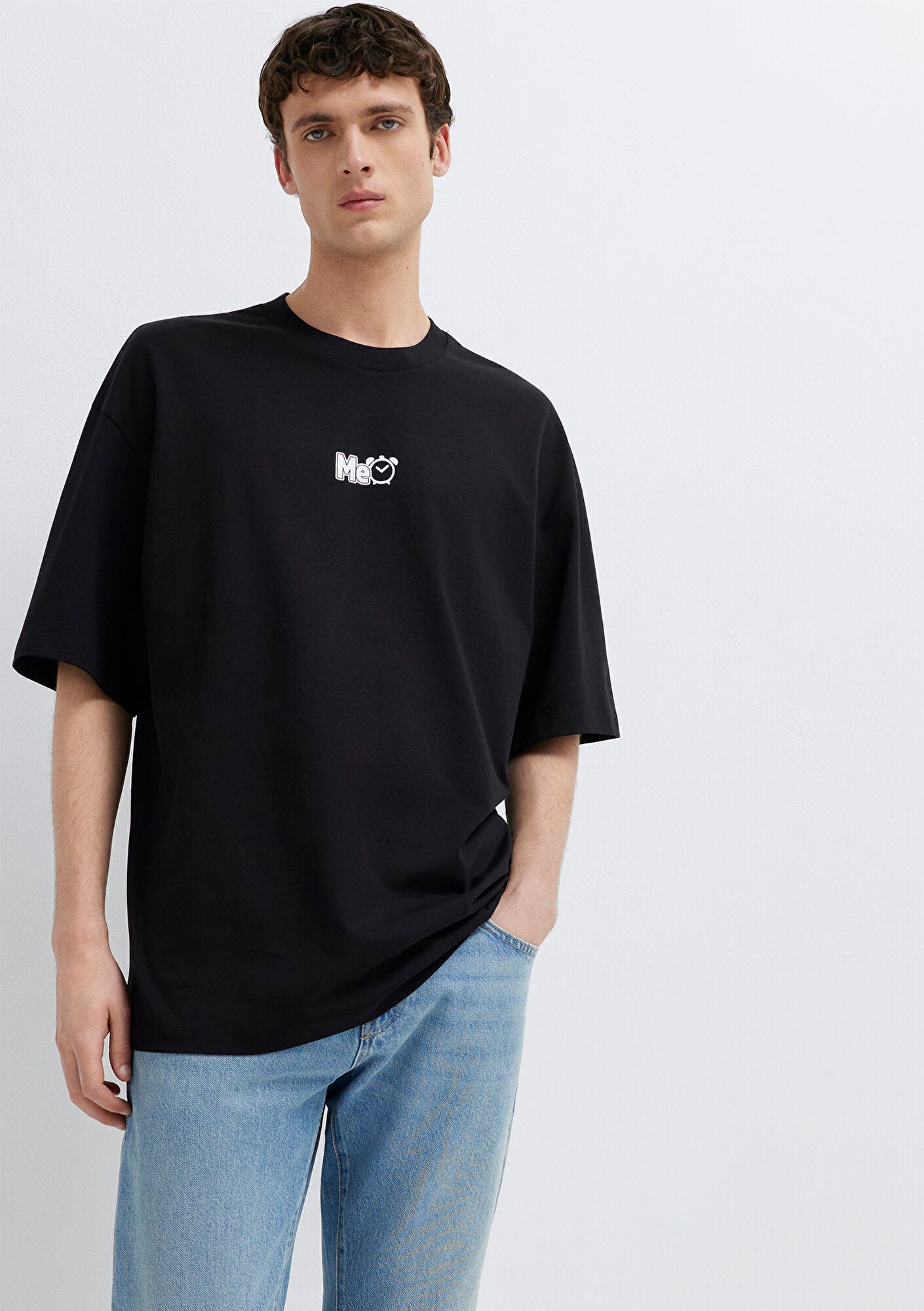 Printed Black T-Shirt