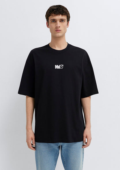 Printed Black T-Shirt