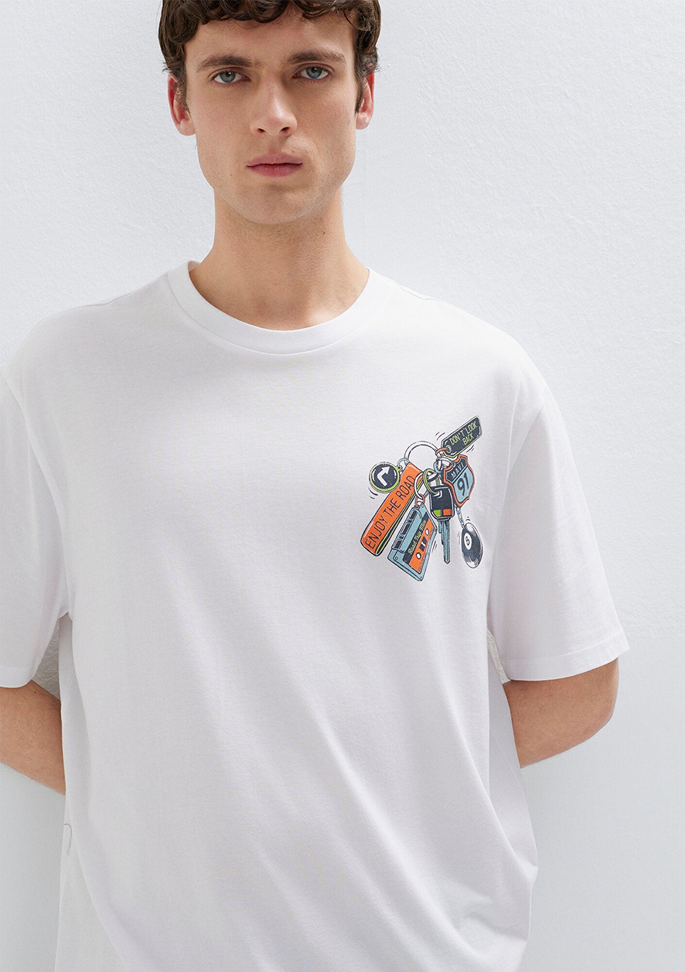Printed White T-Shirt
