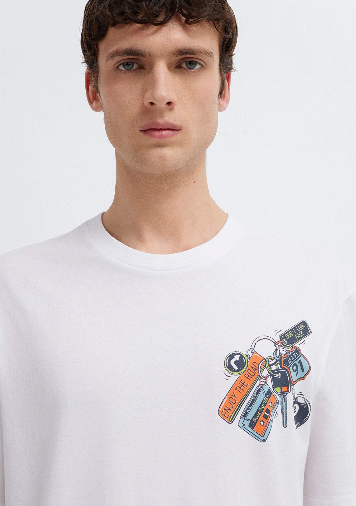 Printed White T-Shirt
