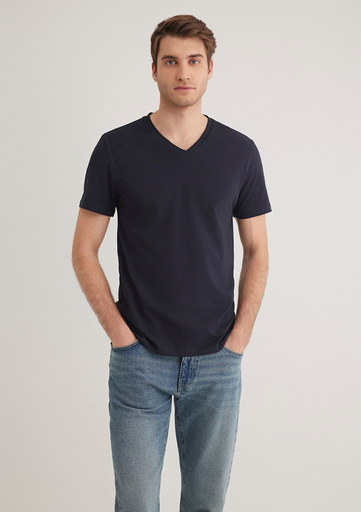 Stretch V Neck T-shirt