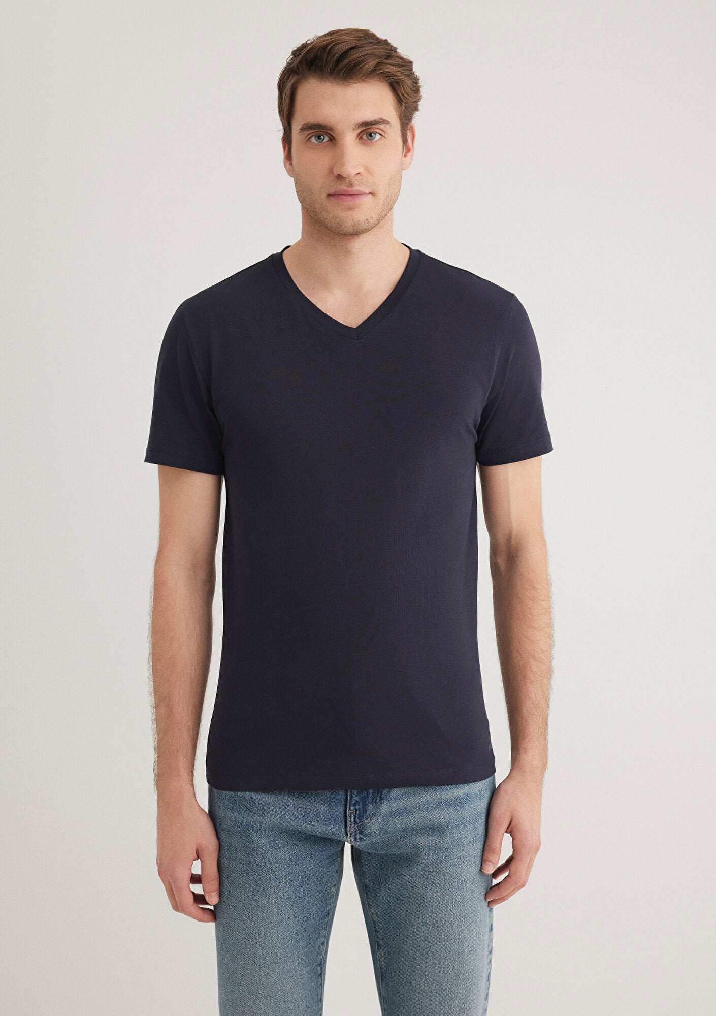 Stretch V Neck T-shirt