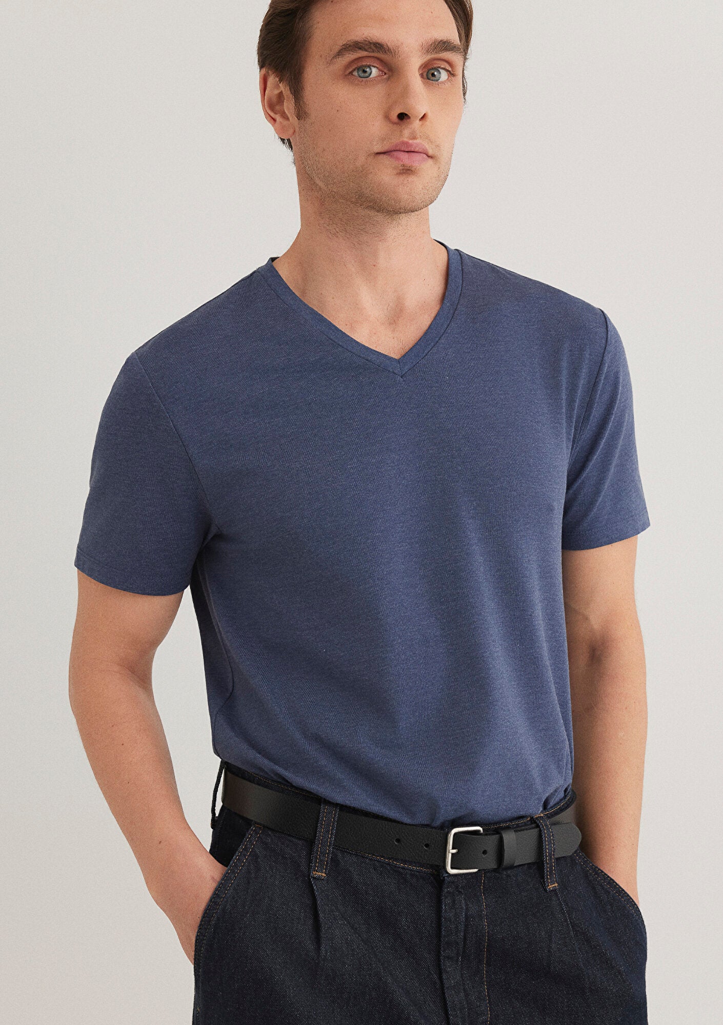 Stretch V Neck T-shirt