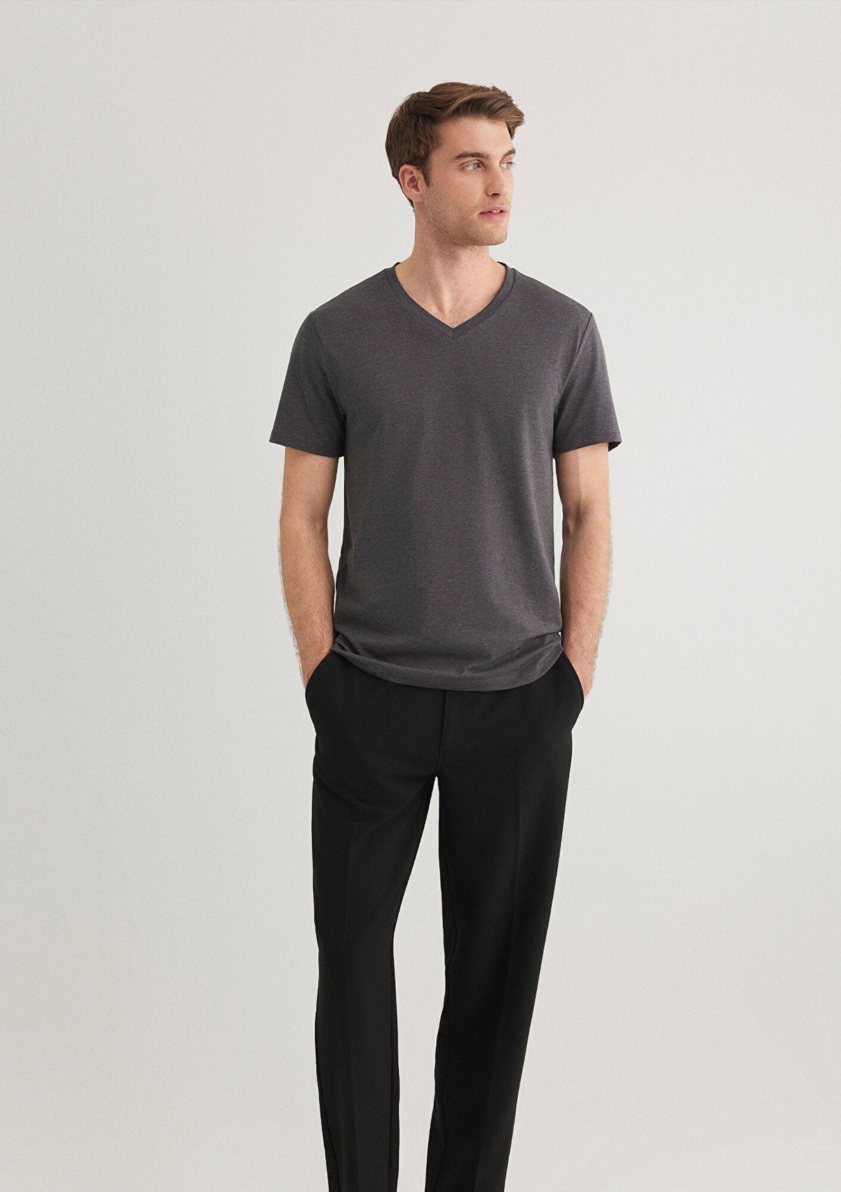 Stretch V Neck T-shirt