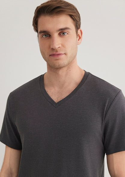 Stretch V Neck T-shirt
