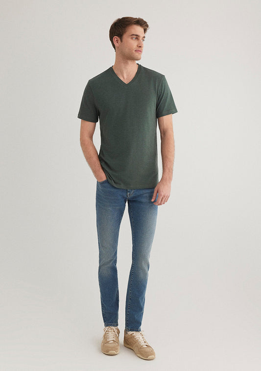 Stretch V Neck T-shirt