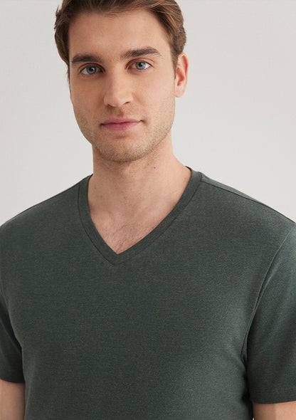 Stretch V Neck T-shirt
