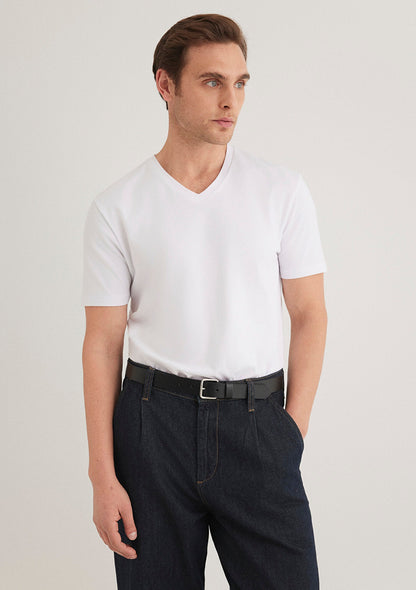 Stretch V Neck T-shirt