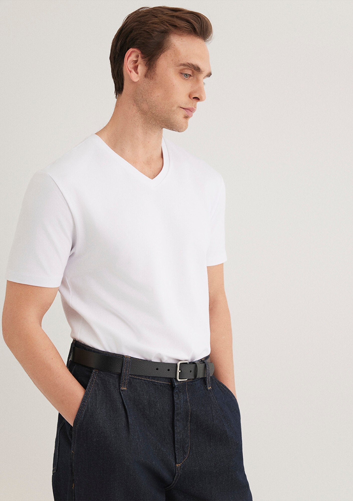 Stretch V Neck T-shirt