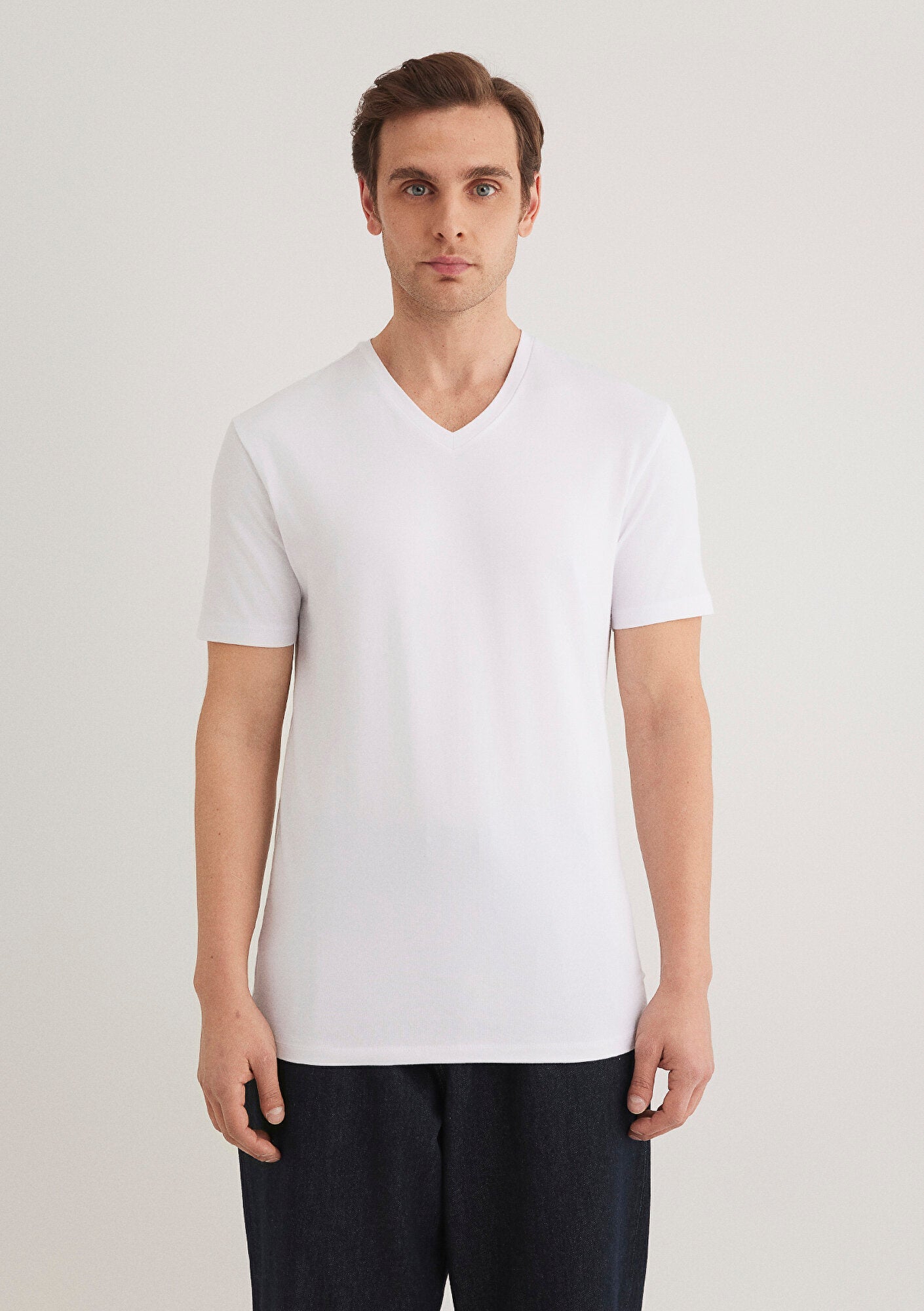 Stretch V Neck T-shirt