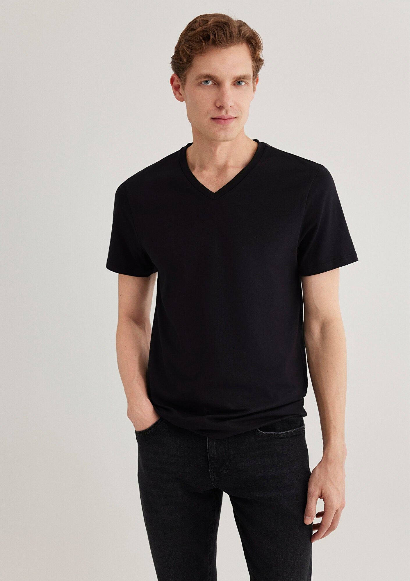 Stretch V Neck T-shirt