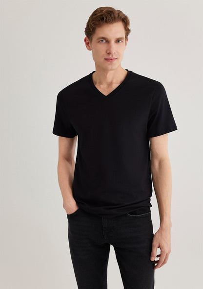 Stretch V Neck T-shirt