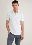 Collar Detailed White Polo T-Shirt