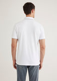 Collar Detailed White Polo T-Shirt
