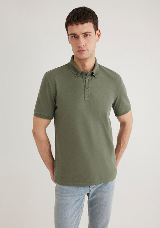 Khaki Polo T-Shirt