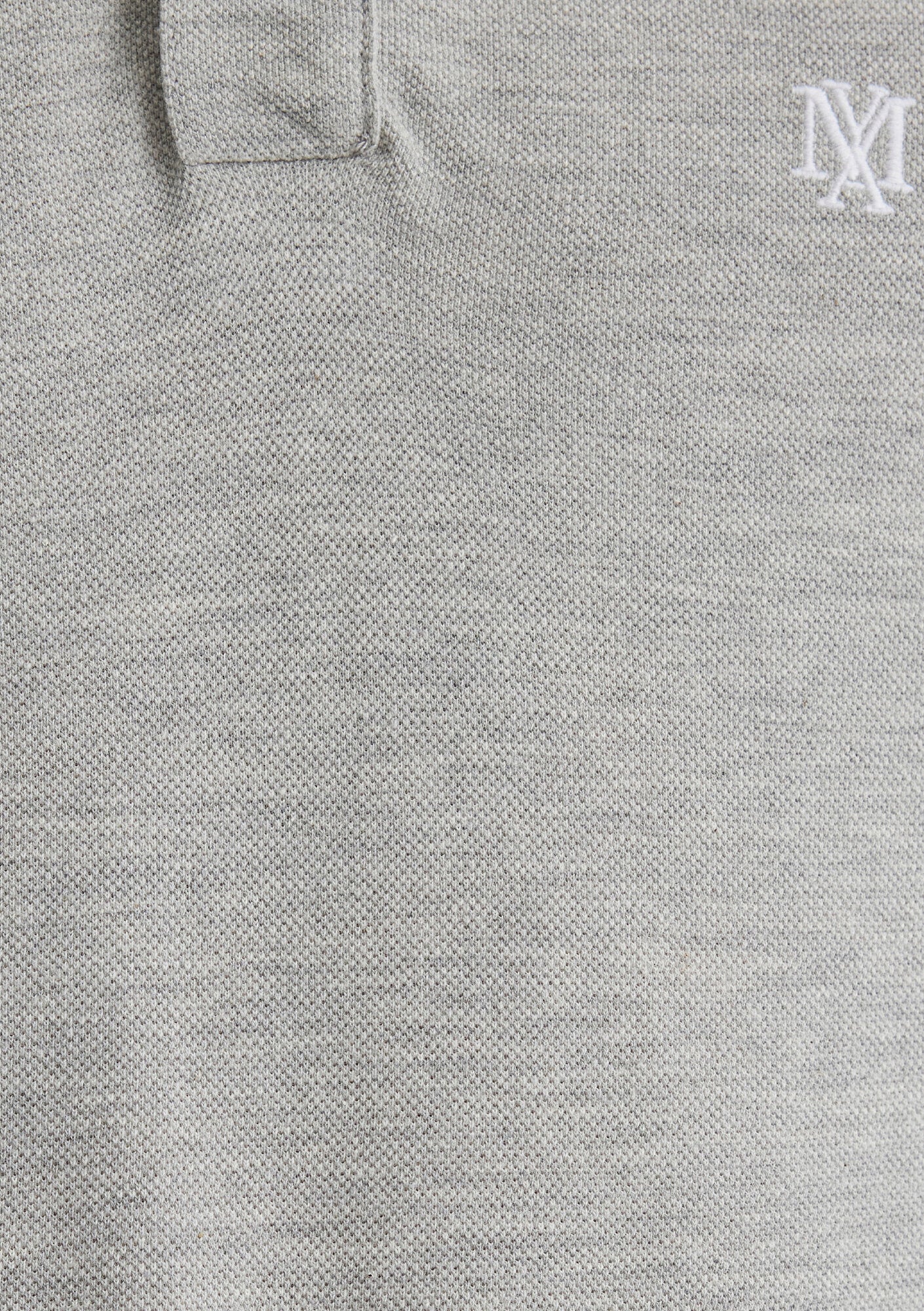 Collar Detailed Grey Polo