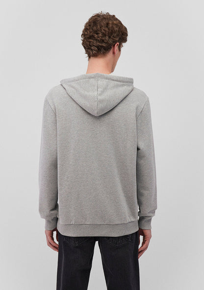 Mavi Logo Printed Hooded Grey Sweatshirt