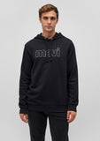 Mavi Logo Printed Hooded Black Sweatshirt