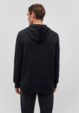 Mavi Logo Printed Hooded Black Sweatshirt