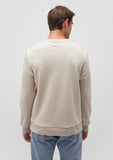 Crew Neck Beige Basic Sweatshirt