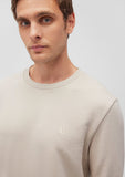 Crew Neck Beige Basic Sweatshirt