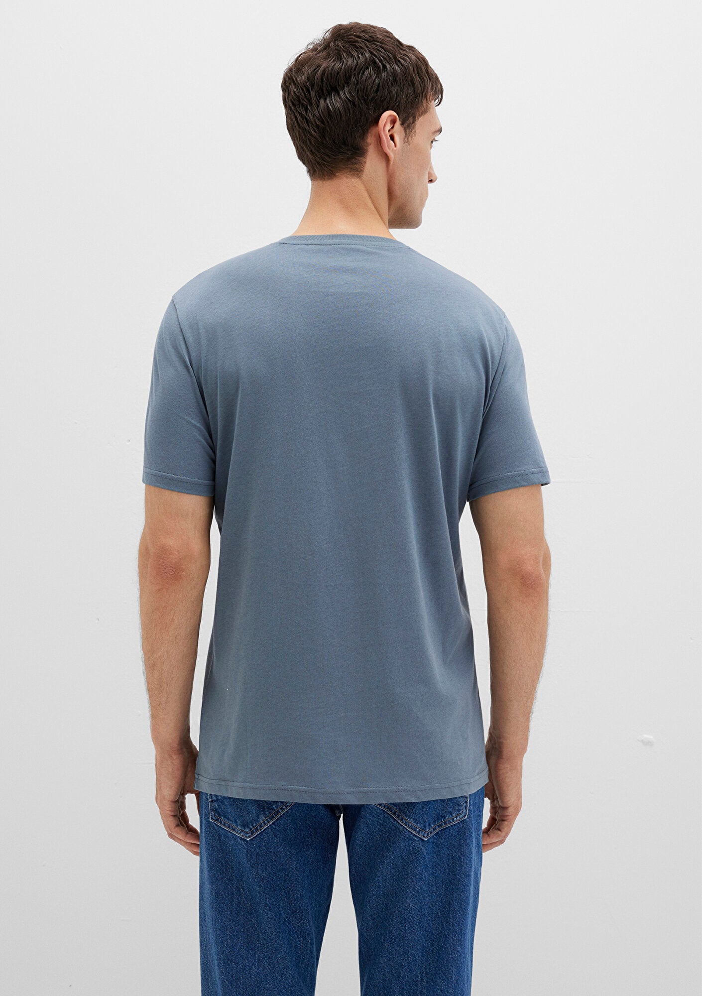 Mavi Logo Printed Grey T-Shirt