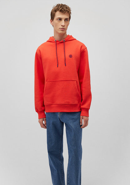 Mavi Logo Embroidered Red Sweatshirt
