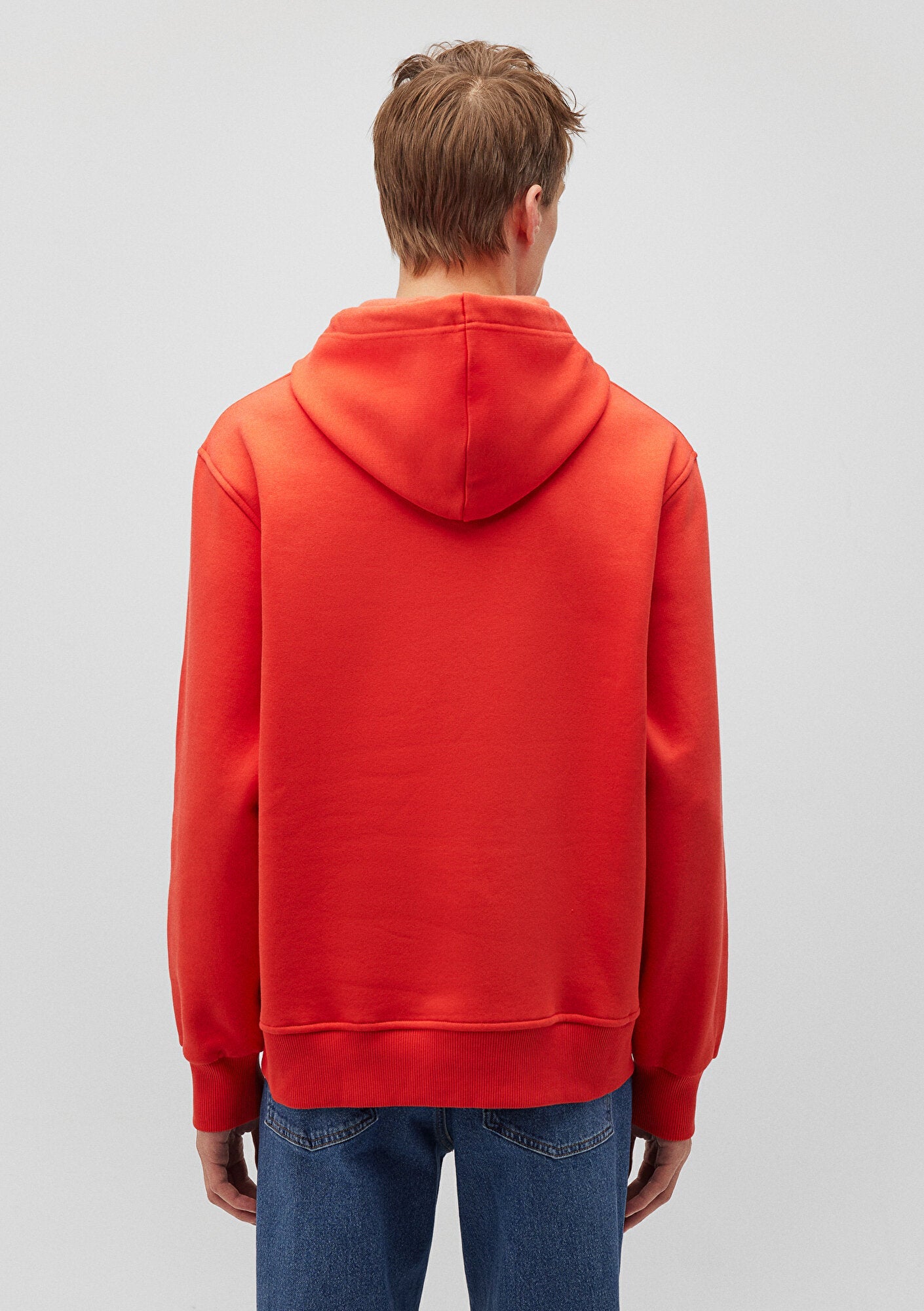 Mavi Logo Embroidered Red Sweatshirt