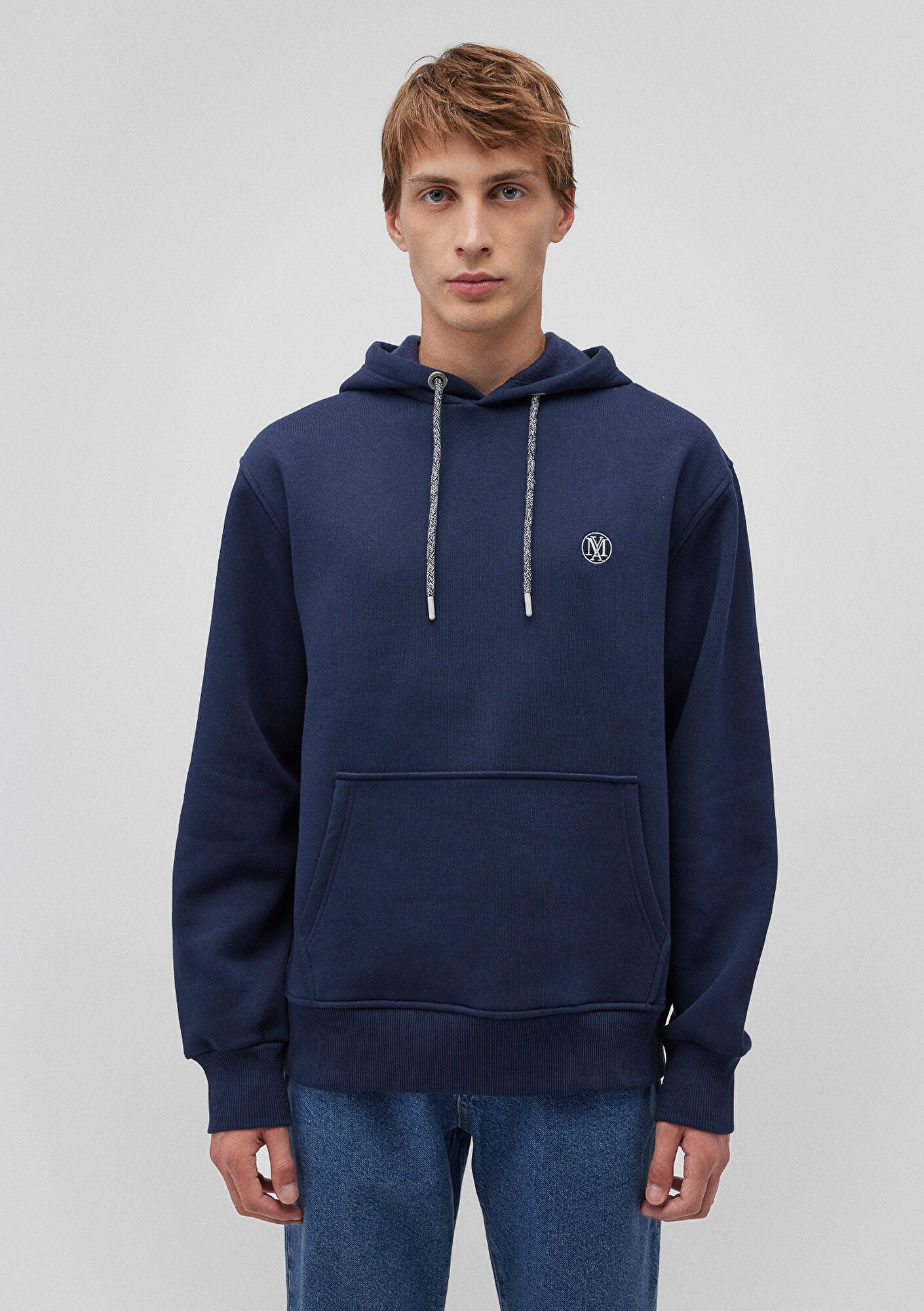 Mavi Logo Embroidered Navy Sweatshirt