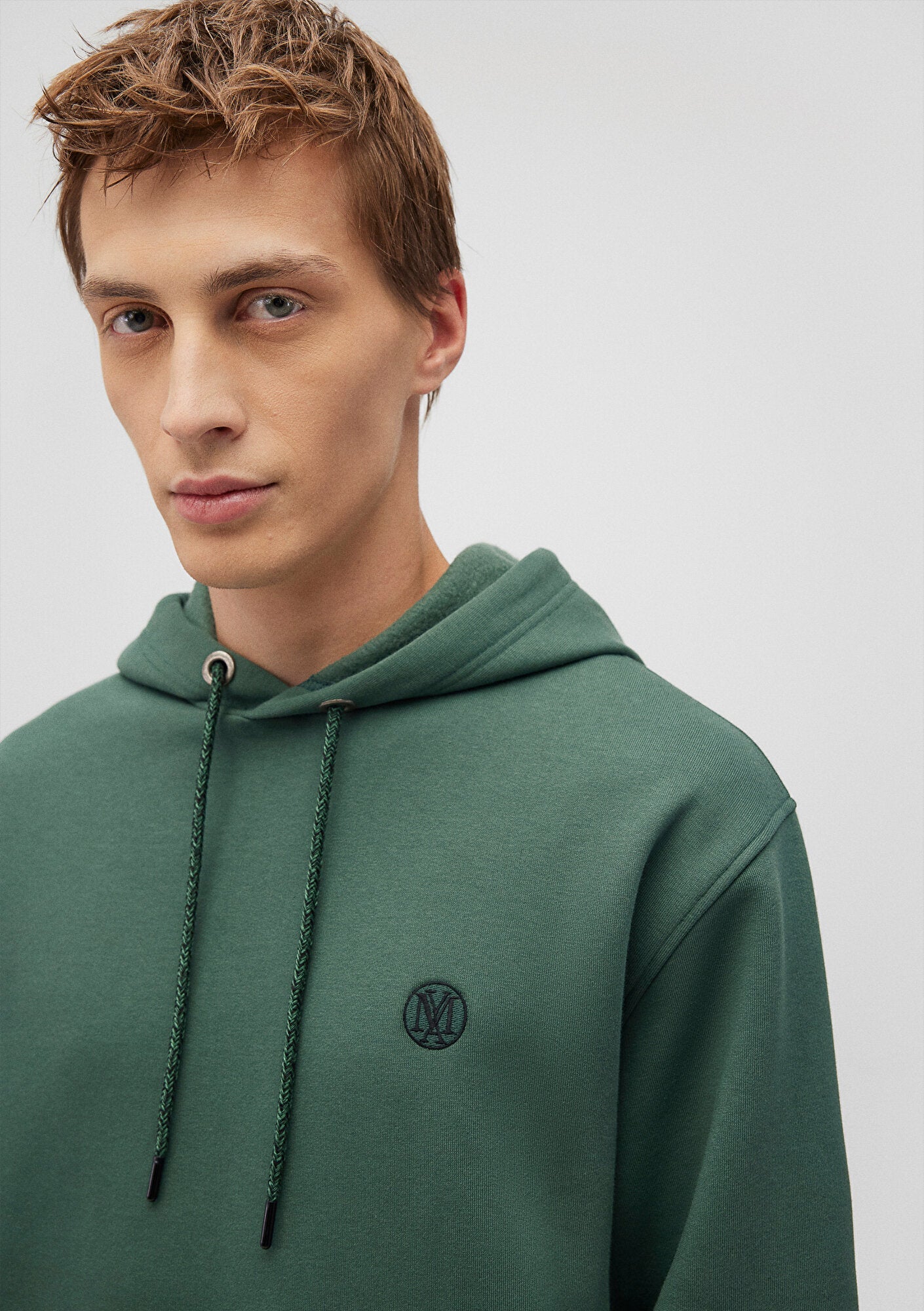 Mavi Logo Embroidered Green Sweatshirt