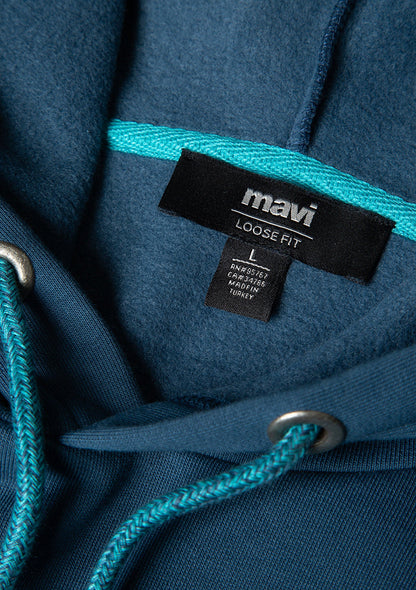 Mavi Logo Embroidered Hooded Mavi Sweatshirt