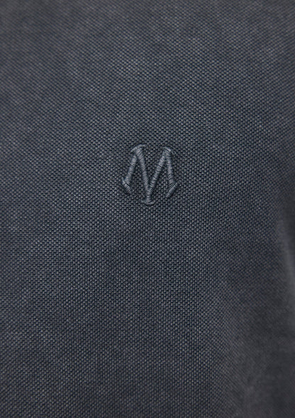 Collar Detailed Grey Polo
